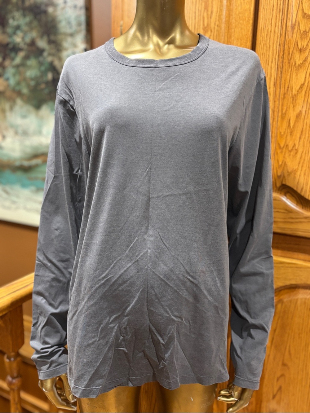 lululemon athletica Men's Long-Sleeve Crewneck — Charcoal Gray